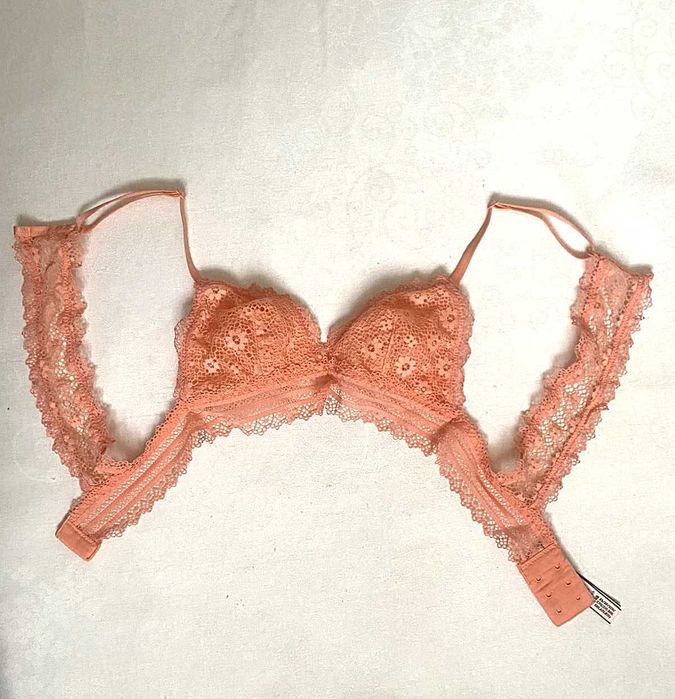 Ажурний мереживний бюстгальтер бралет victoria's secret, розмір 70А-В