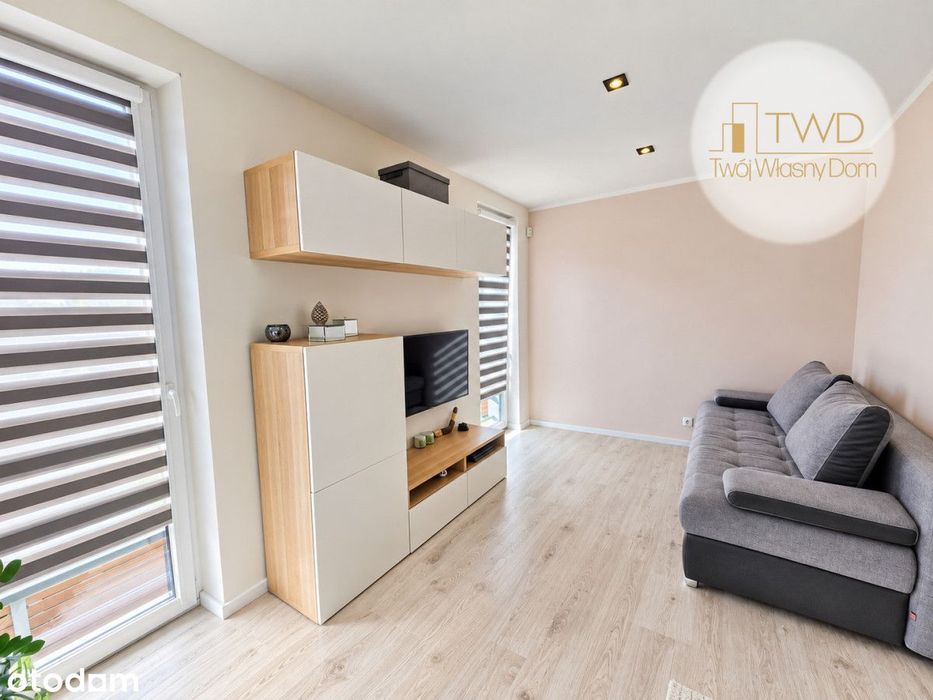 Apartament z ogrodem na osiedlu zamknietym