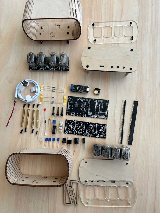 Ин12 Полный комплект Nixie Clock IN-12 (с лампами)