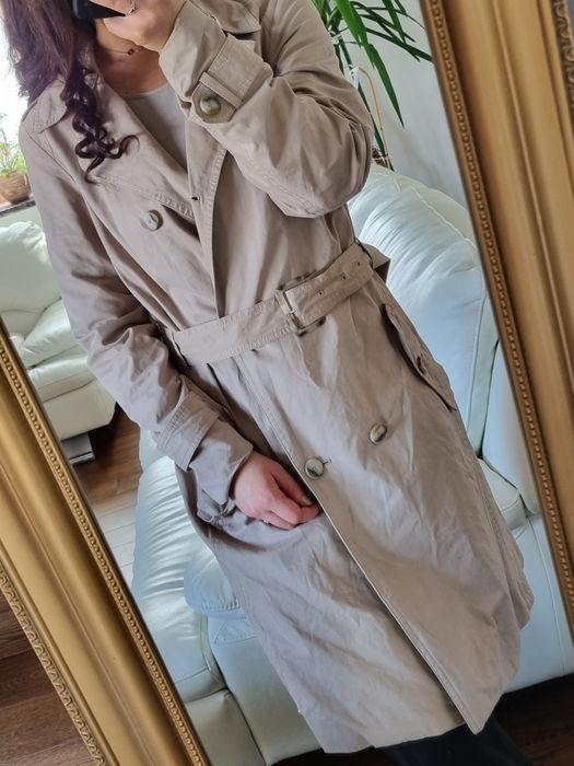 Beżowy wiosenny płaszczyk trencz prochowiec S. Oliver rozmiar M.
Szero