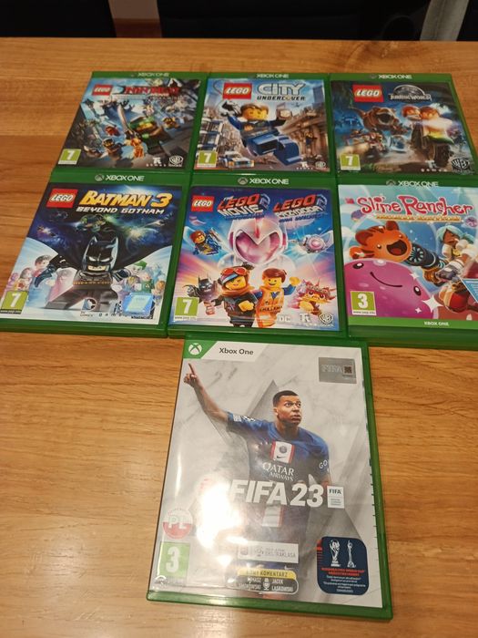 Gry Xbox One 5 szt brak LEGO city i Fify