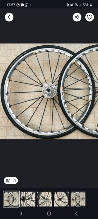 V...Rodas Mavic Ksyrium