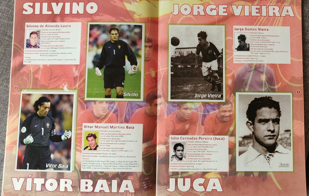 Caderneta Álbum Glórias da Seleção