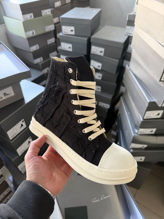 New Rick Owens Distressed High Ramones Slashed/size 38-44/Преміум якість!