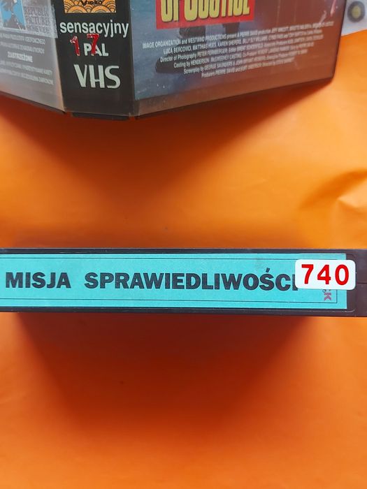 Kaseta VIDEO VHS orginalna Misja Sprawiedliwości 1992rok Antoniew