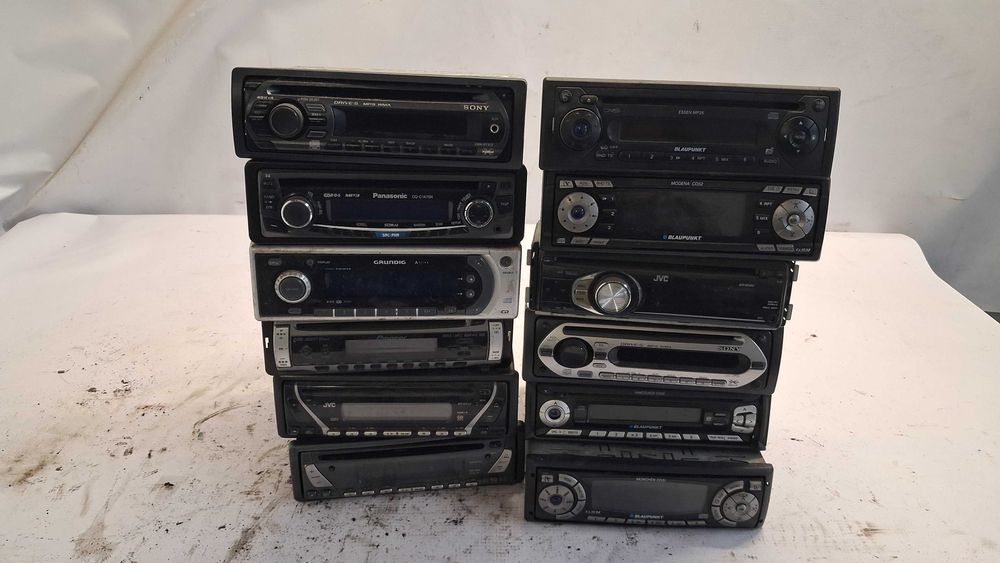 radio radia samochodowe blaupunkt sony jvc grundig pioneer komplet 12sztuk nr.1