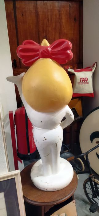 Boneco ESSO publicitário em resina, Vintage, Retro