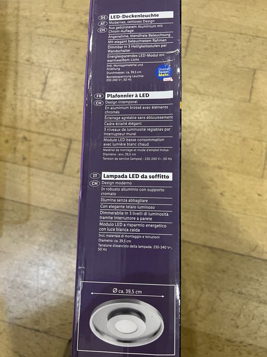 Candeeiro Led Livarno home - NOVO