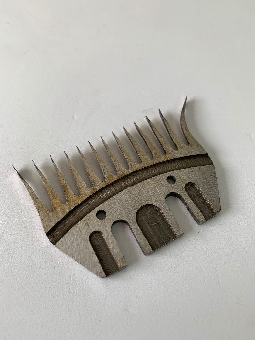 pente de tosquia ovelhas 13 dentes curvo DRT