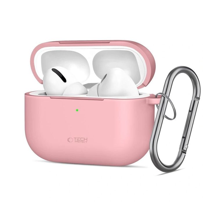 Etui Tech-Protect do Słuchawek Airpods Pro 3 Silicone Hook Dusty Pink