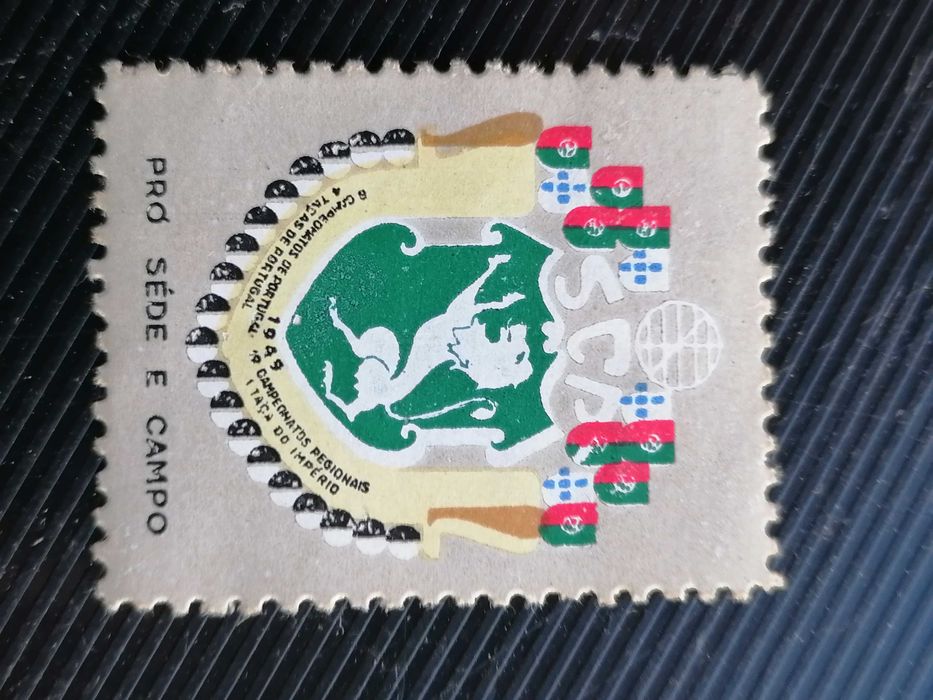 Mega Raridade SPORTING Vinheta  Angariação Pró Sede e Campo 1949