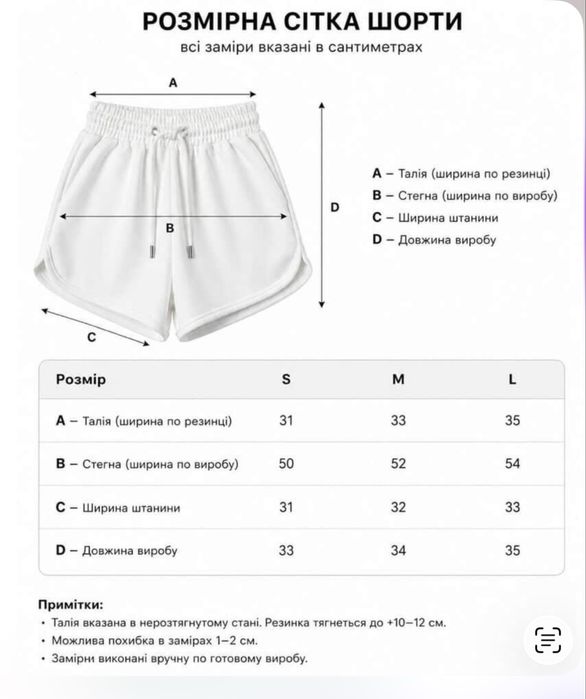 Жіночі шорти білі