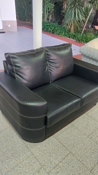 Sofás em pele genuina como novo