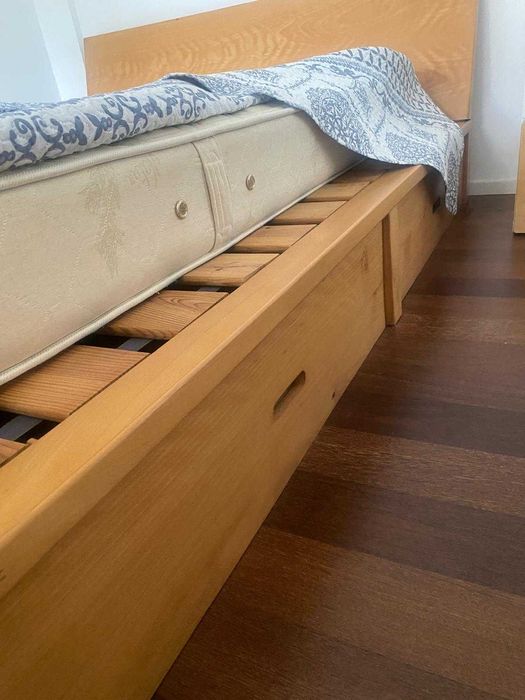 Mobília Quarto Moderna Completa (Madeira maciça)