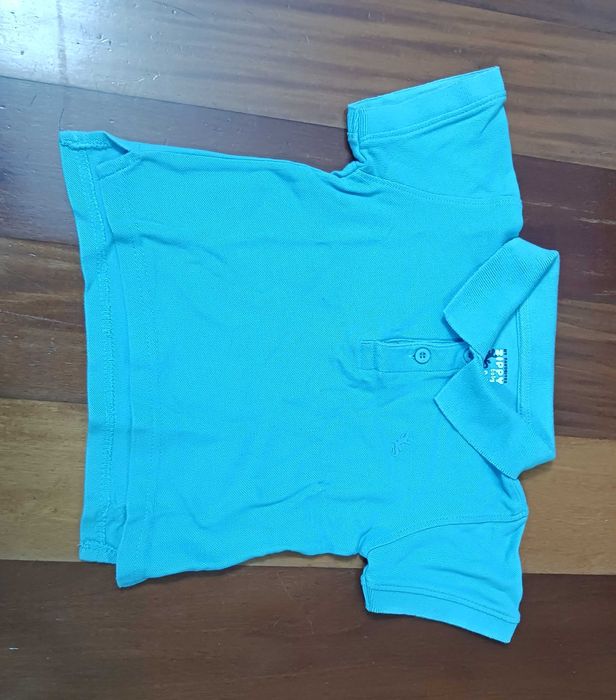 Conjunto de 1 polo e 2 t-shirts para criança - 9/12 meses