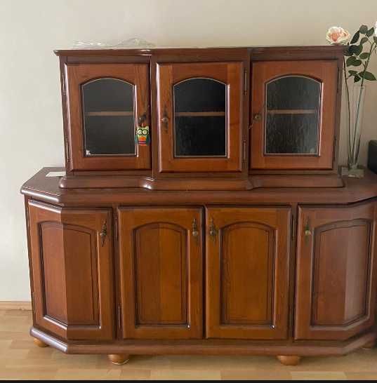 komoda drewniana z nadstawką