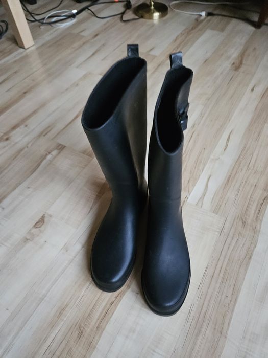 Kalosze czarne 39 damskie premium komfort 100% buty wodoodporne