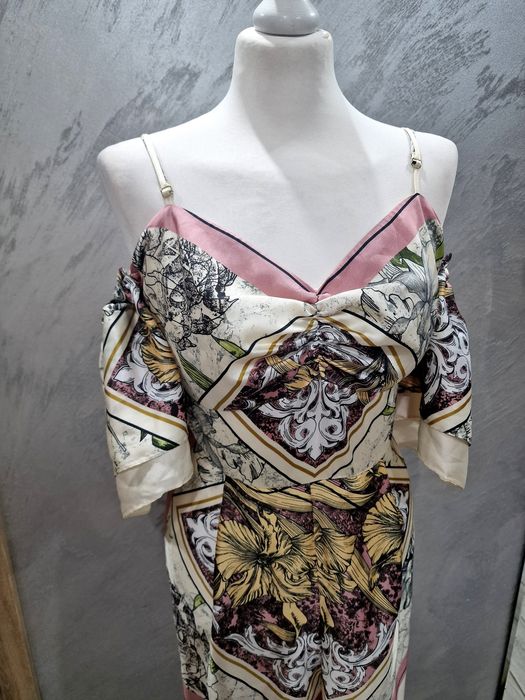 Elegancki Kombinezon 42 40 nowy szeroka nogawka River Island