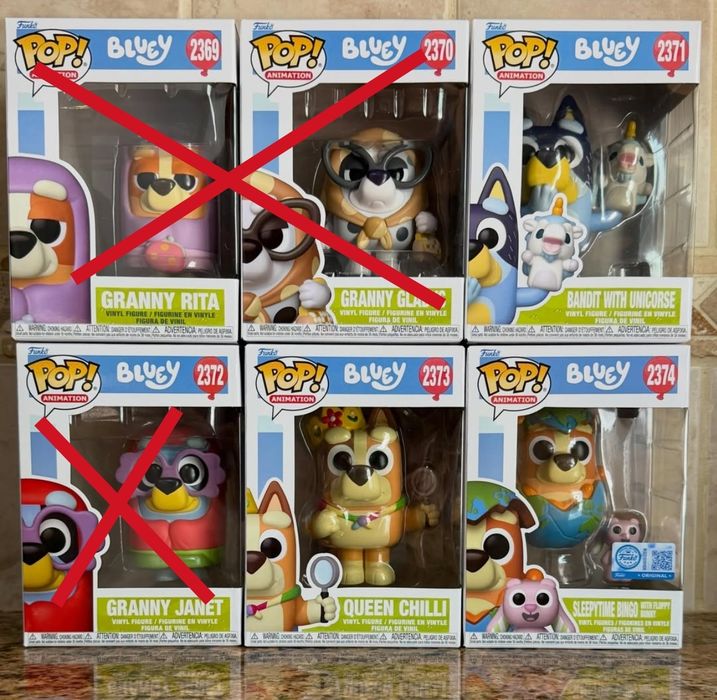 Funko Pop bluey figuras