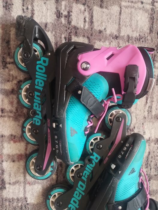 ролики Rollerblade раздвижные 36,5-40,5 р. с защитой