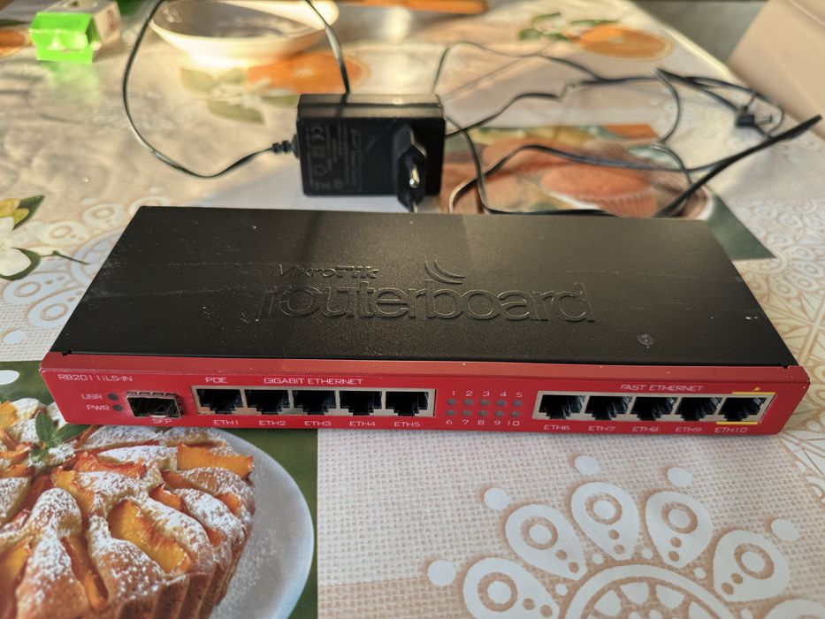 10-портовий маршрутизатор MikroTik RB2011iLS-IN: 1 500 грн ...