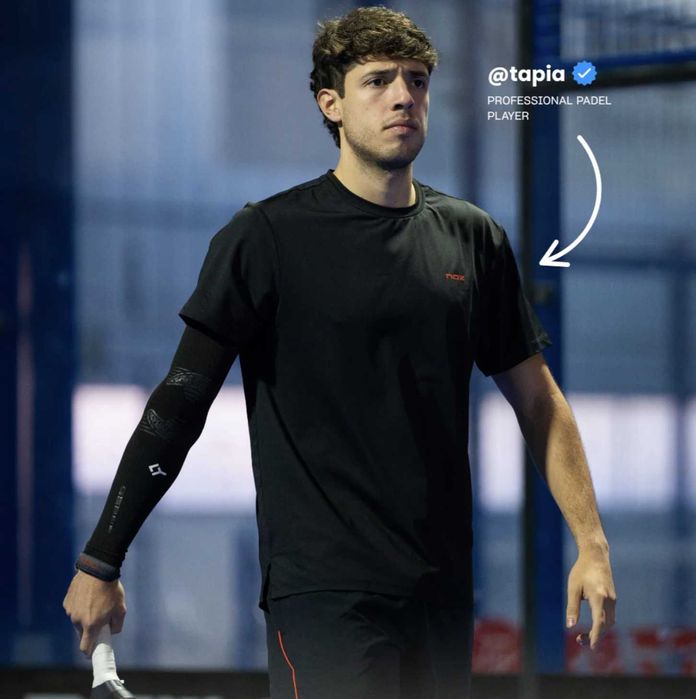 Рукава для Падель (Padel) тенісу – Floky NO STRAIN Black (2 штуки)