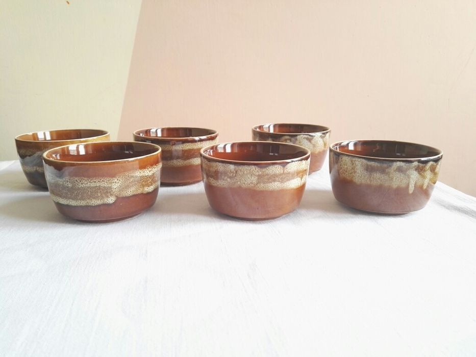 Salaterki miseczki Agat Mirostowice PRL Vintage