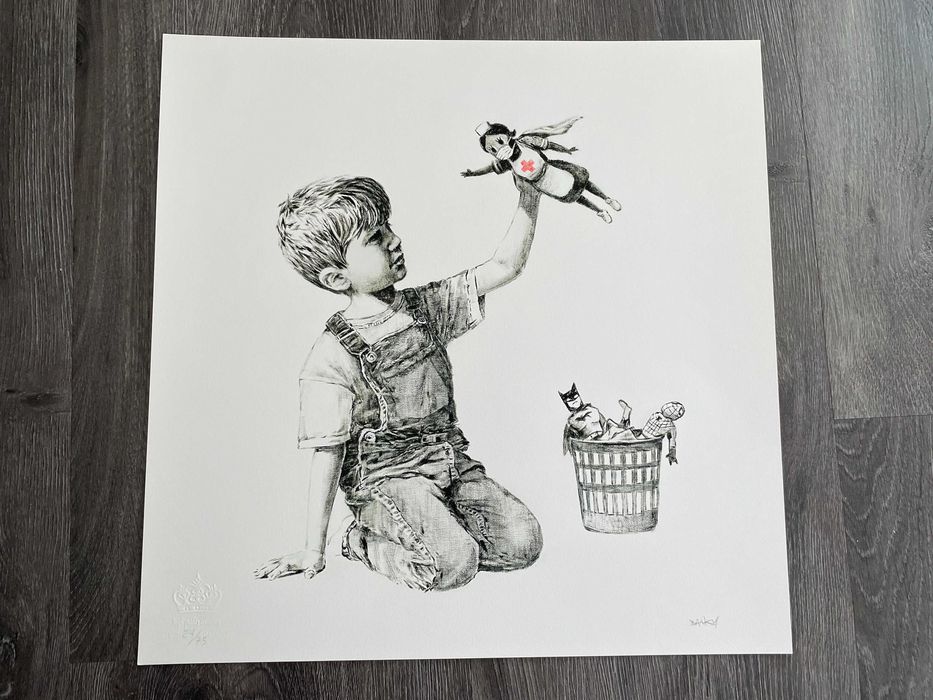 (Banksy),ゲームチェンジャー Game Changer リトグラフ バンクシー作品が25億円で落札、史上最高額を更新 | The Art of