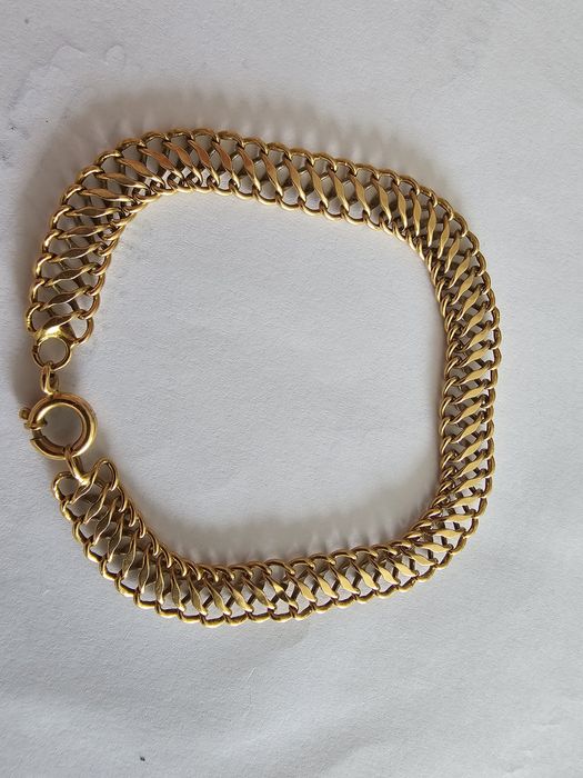 Pulseira ouro amarelo 19k