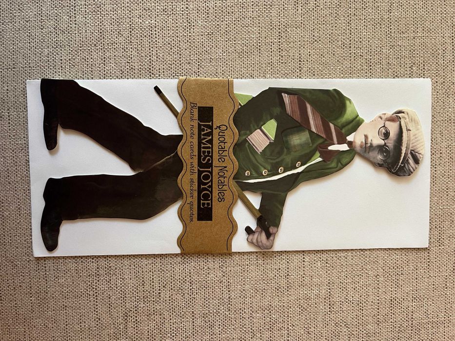 Cartão de Saudação e Autocolantes "James Joyce"