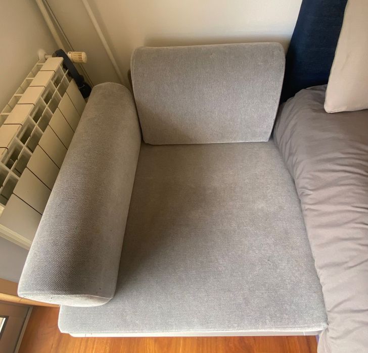 Poltrona cinza moderna IKEA