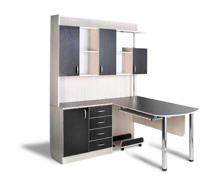 Комп'ютерний стіл СК-15 Престиж ТІСА-меблі дуб молочний