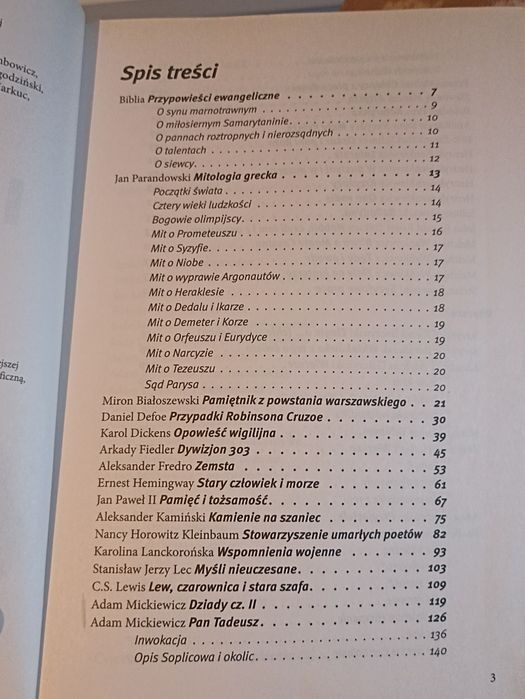 opracowania lektur i wierszy