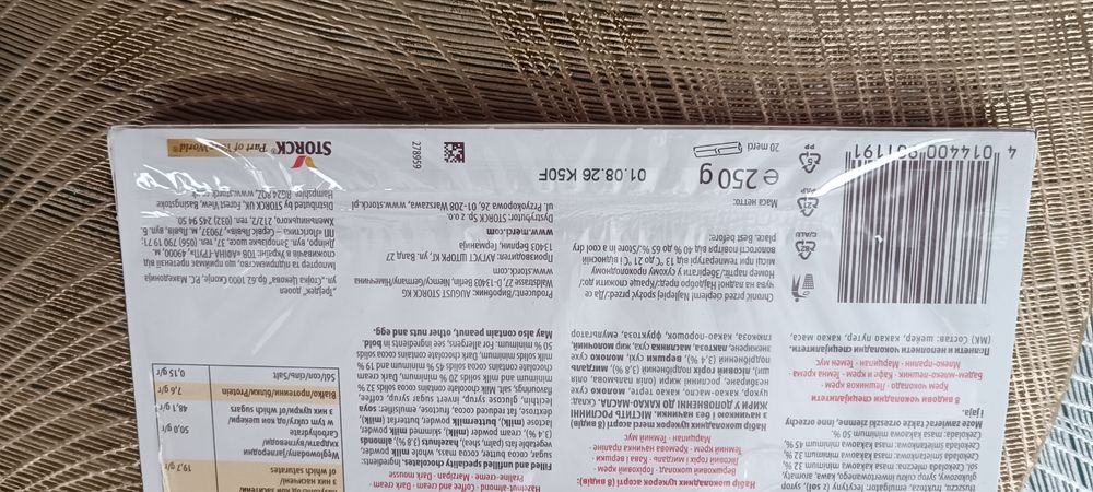 Czekoladki Merci 250g. Storck oraz 3 x czekolada  gorzka E. Wedel