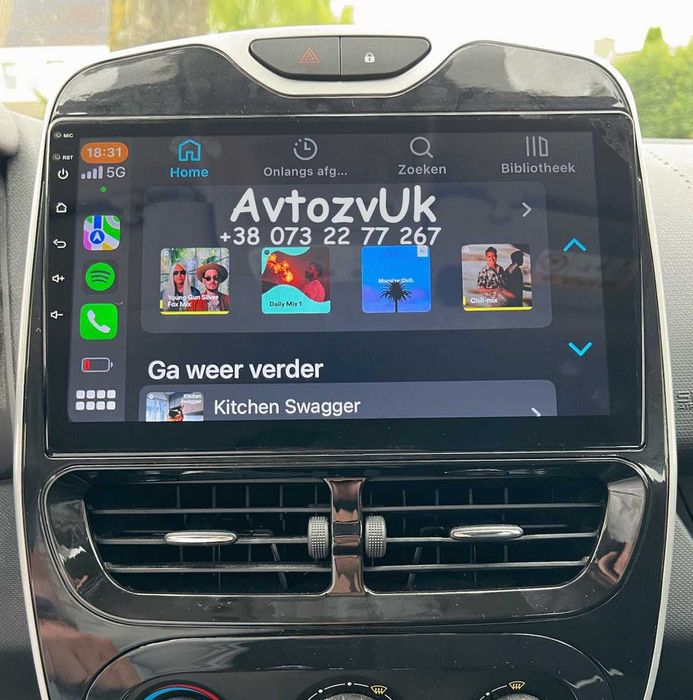 Магнитола CAPTUR Renault CLIO ZOE TWINGO TALIANT Клио CarPlay Android