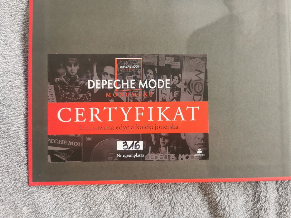 Album Depeche Mode MONUMENT - Limitowana edycja kolekcjonerska (nr316)