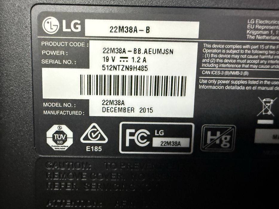 Monitor 22” 22M38A
