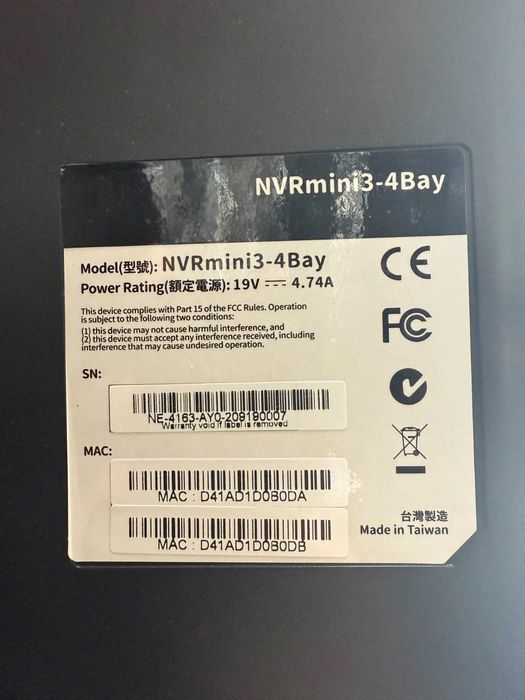 Gravador Camaras NVR NUUO NVRmini 3 4 bahías NE-4163