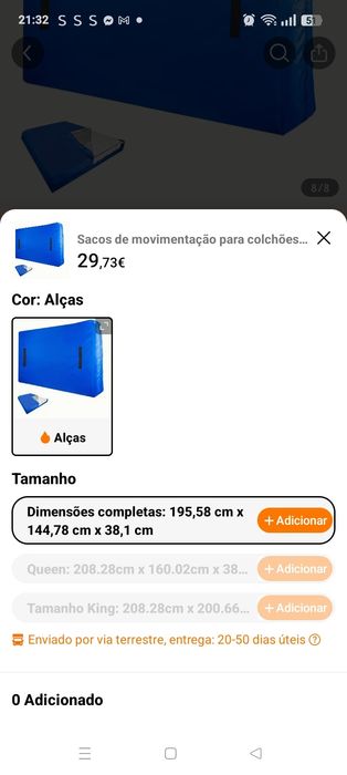 Capa para colchão casal