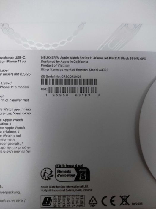 Apple watch series 11 46mm model a3333