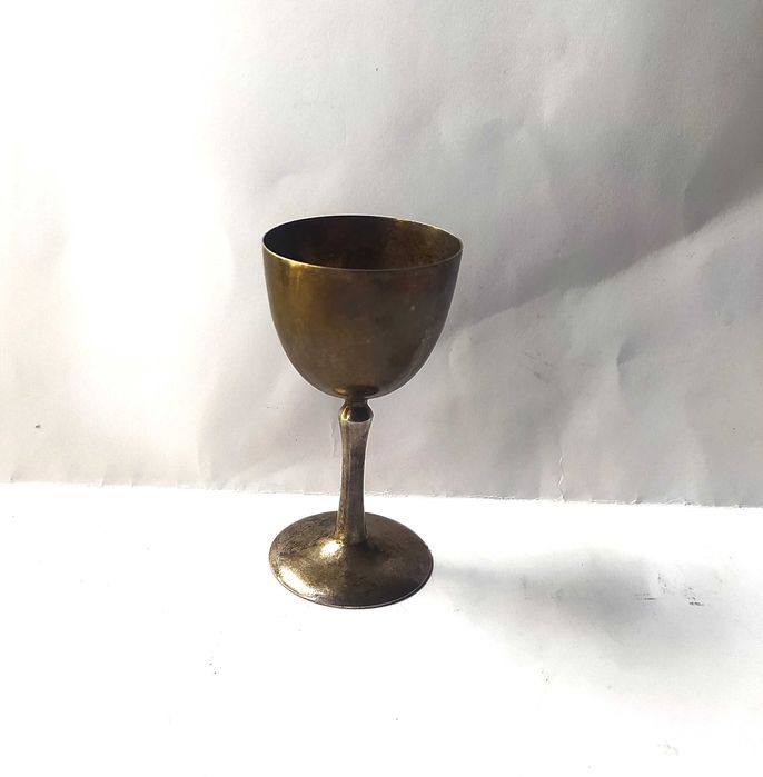 Stary posrebrzany Kielich