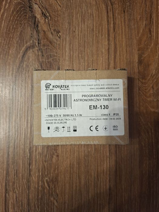 Zegar Astronomiczny Programowalny Wi-Fi EM-130 Sterownik Czasowy PRODUCENT
