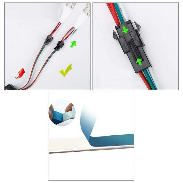 Wi-Fi Адресна світлодіодна стрічка 10 метрів 600 світлодіодів