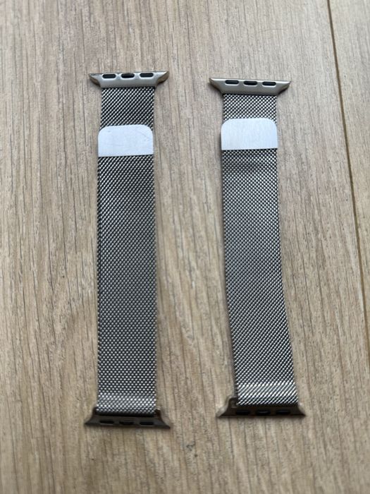 2 paski do applewatch srebrne