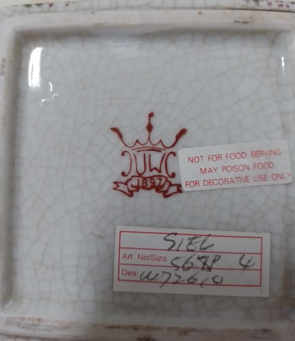 Caixa em porcelana 1897 United Wilson