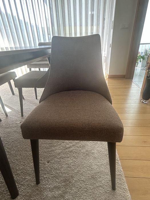 Mesa de Jantar Extensível Antarte Oslo + 4 Cadeiras