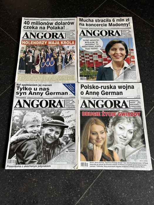 Czasopismo Tygodnik Angora okładki z Anna German rok 2013