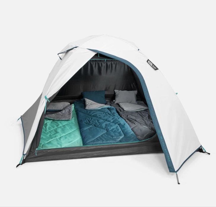 Namiot 3 osobowy QUECHUA Namiot Kempingowy Quechua Mh100 Fresh & Black