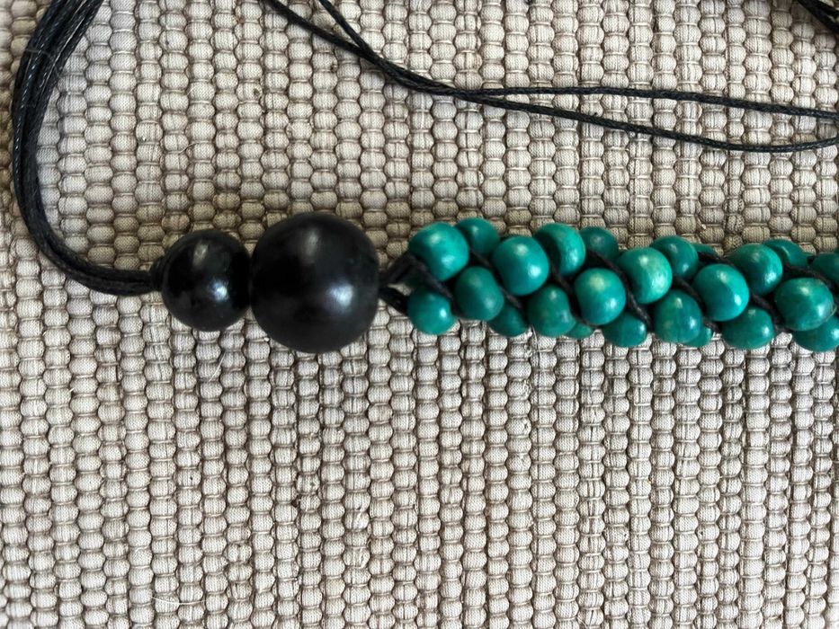 Cinto Ajustável de Missangas em Madeira | Boho Chic