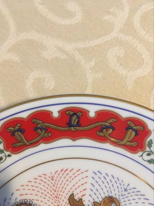 Prato médio de porcelana - Coleções Philae - casamento Duque Bragança